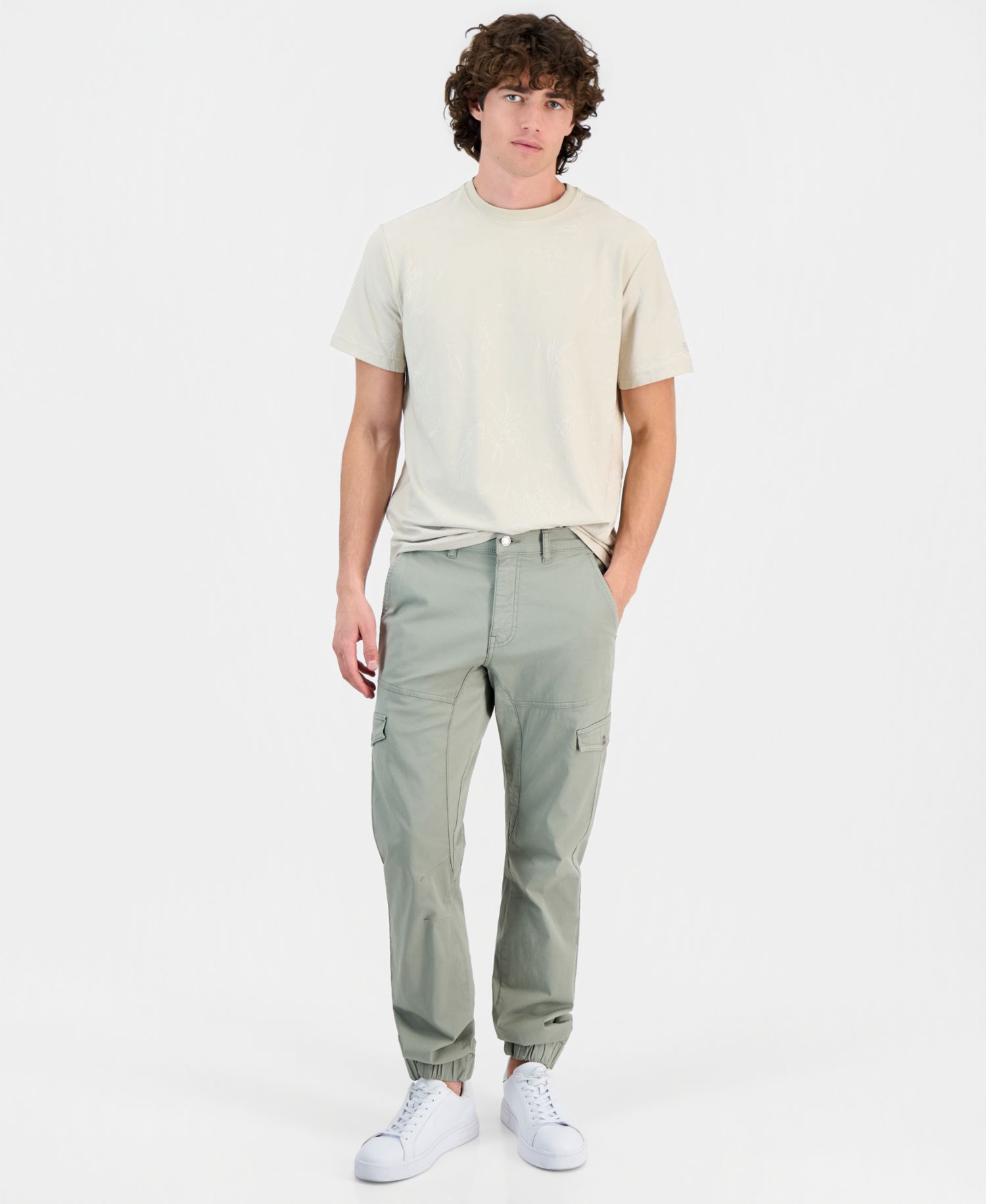 Men's Jacquard Allover Crewneck T-Shirt