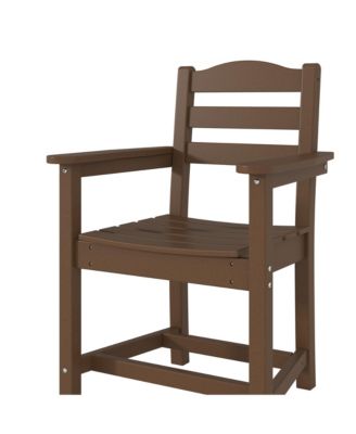 Set of 2 Outdoor Dining Chair with Armrests, For All Weather Conditions