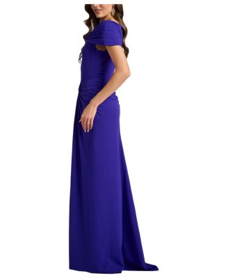 Women's Perkins Asymmetric Draped Gown