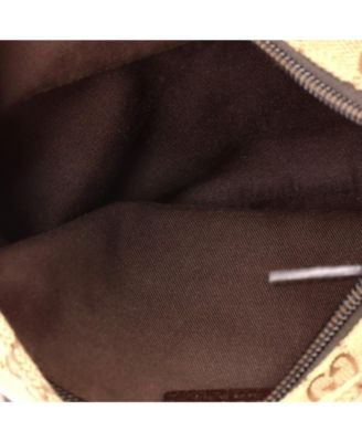 Small Web Strap Zip Messenger Bag GG Canvas