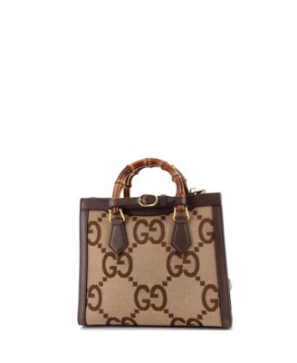 Small Diana NM Bamboo Handle Tote Jumbo GG Canvas