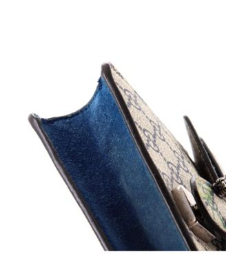 Mini Dionysus Bag Blooms Print GG Coated Canvas