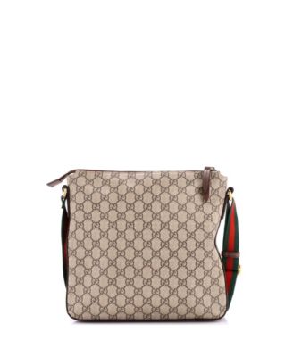 Medium Courrier Zip Messenger GG Coated Canvas with Applique