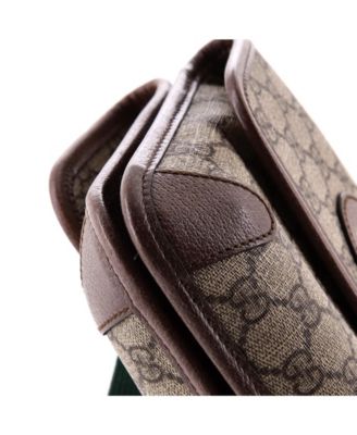 Small Neo Vintage Flap Messenger GG Coated Canvas