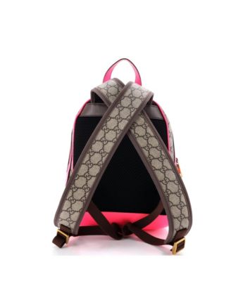 Small Ophidia Backpack GG Coated Canvas and Leather