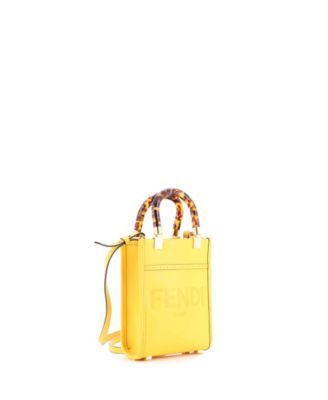 Mini Sunshine Shopper Tote Leather