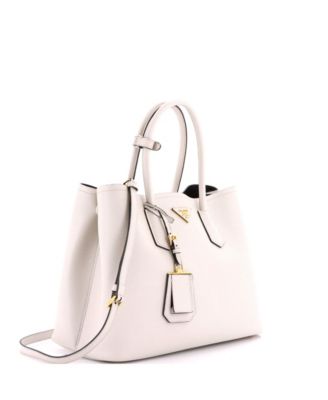Large Cuir Double Tote Saffiano Leather