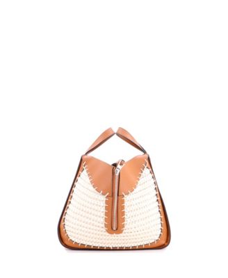 Small Hammock Bag Leather and Crochet