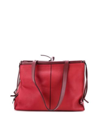 Large Cushion Tote Leather