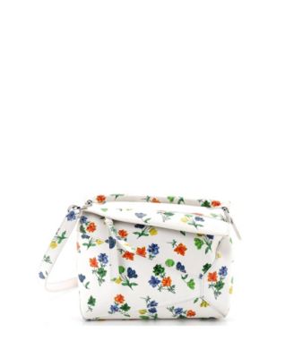 Small Puzzle Edge Bag Printed Leather