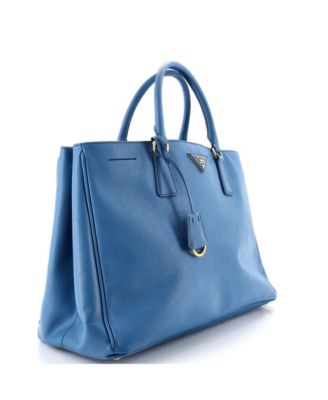 Large Lux Open Tote Saffiano Leather