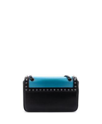 Small Chain Flap Bag Studded Glace Calf