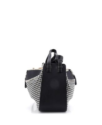 Small Hammock Bag Leather and Tweed