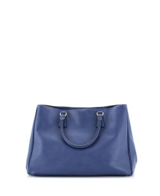 Large Double Zip Lux Tote Saffiano Leather