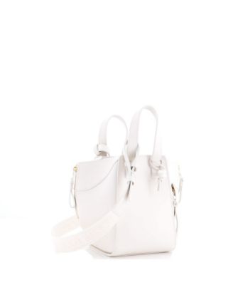 Compact Monochrome Hammock Bag Leather