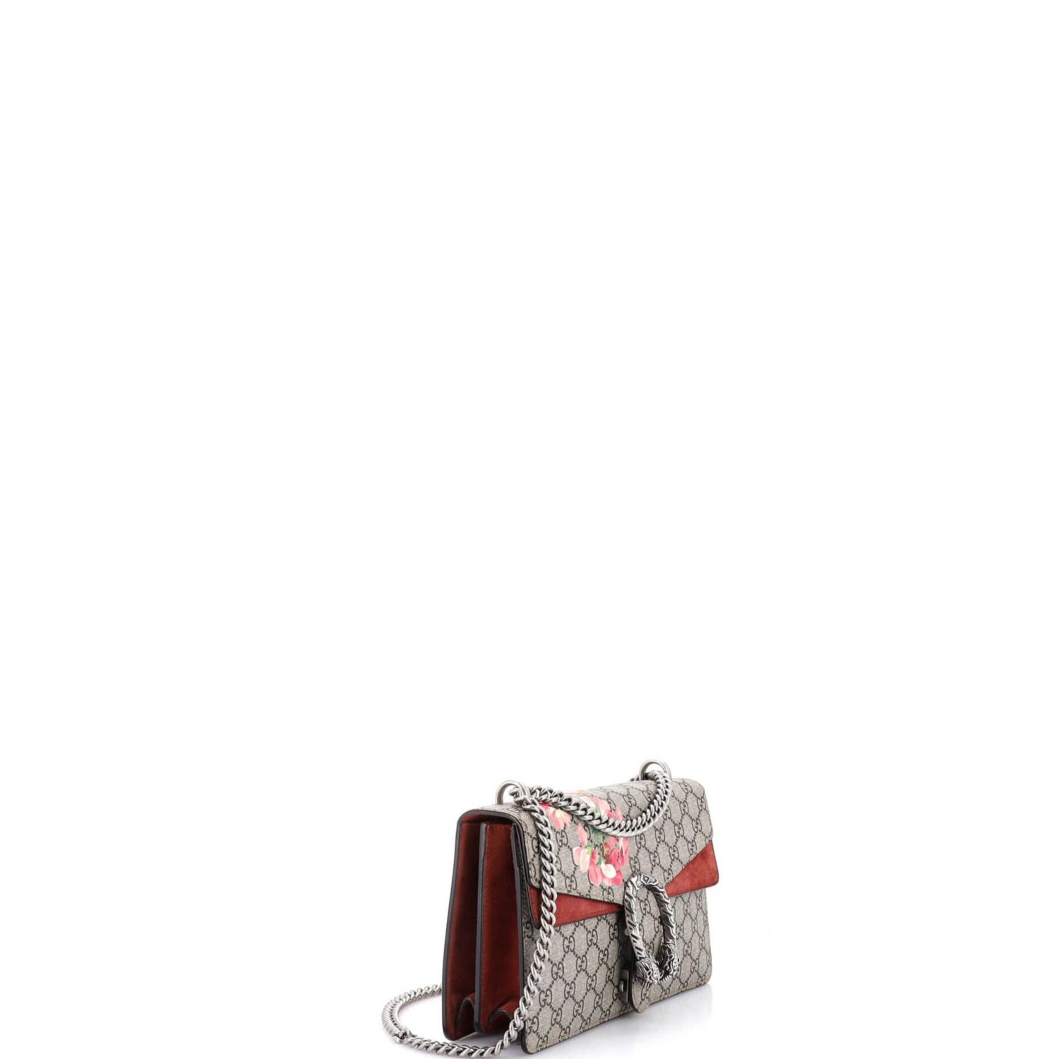 Small Dionysus Bag Blooms Print GG Coated Canvas