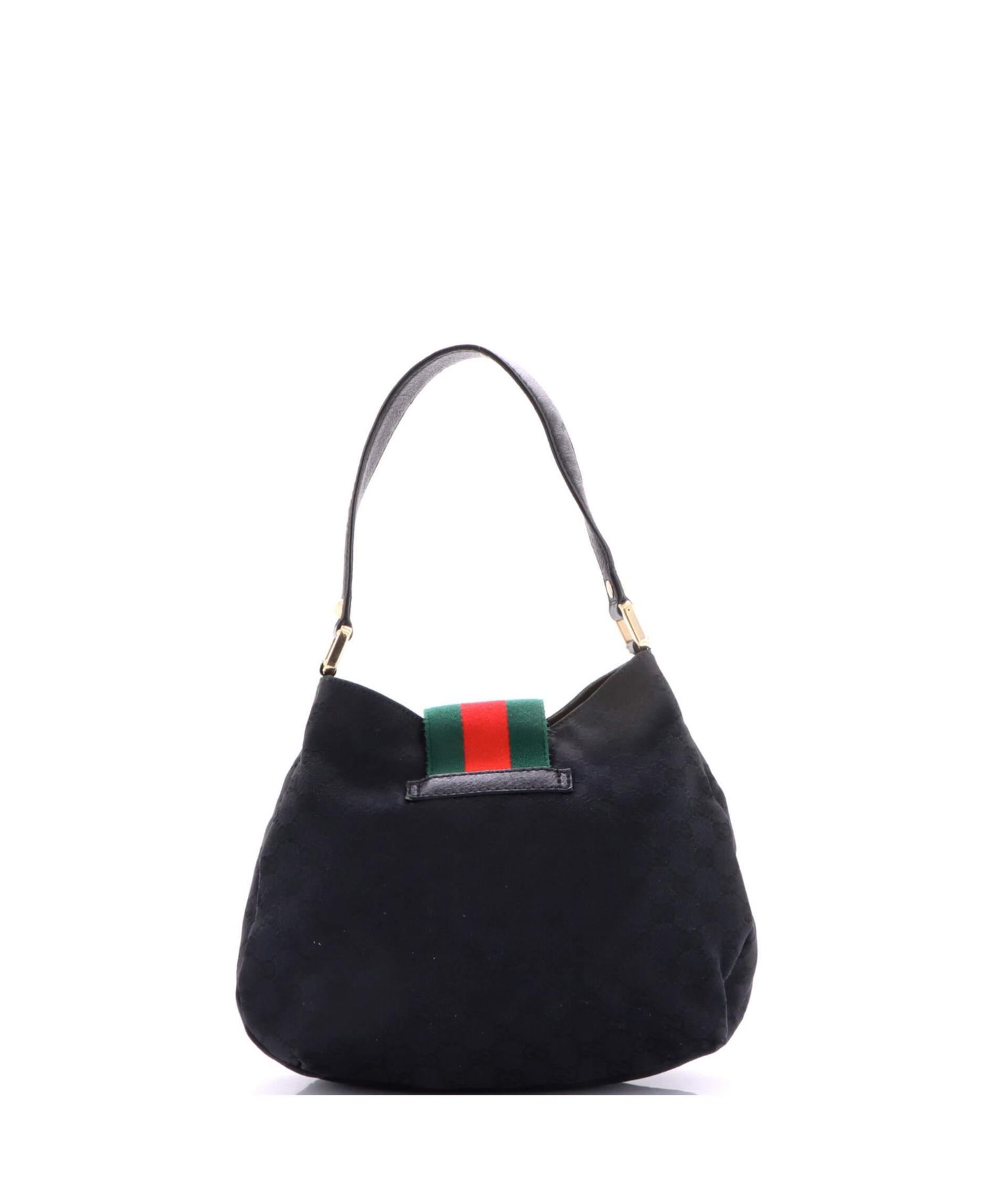 Medium New Ladies Web Hobo GG Canvas