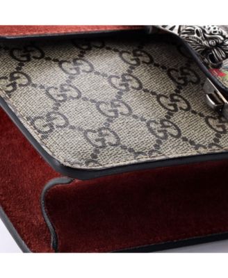 Mini Dionysus Bag Blooms Print GG Coated Canvas