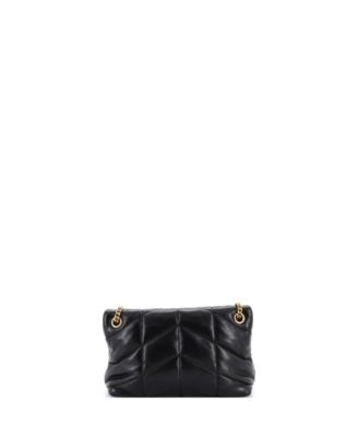 Small Loulou Puffer Shoulder Bag Quilted Leather