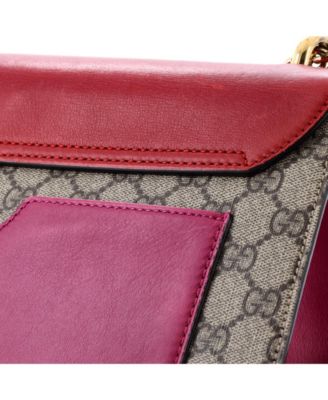 Medium Padlock Shoulder Bag GG Coated Canvas and Leather