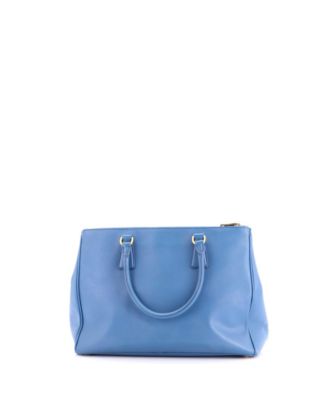 Medium Double Zip Lux Tote Saffiano Leather