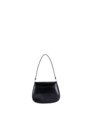 Small Cleo Flap Shoulder Bag Spazzolato Leather
