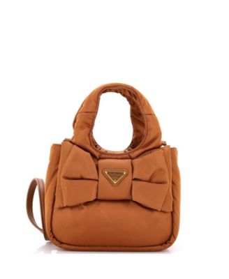 Mini Padded Bow Tote Re-Nylon