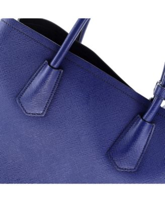 Medium Cuir Double Tote Saffiano Leather