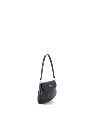 Small Cleo Flap Shoulder Bag Spazzolato Leather