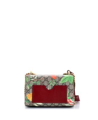 Small Padlock Shoulder Bag Tian Print GG Coated Canvas