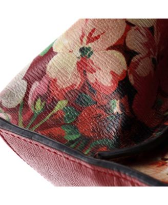 Small Bamboo Daily Top Handle Bag Blooms Print Leather