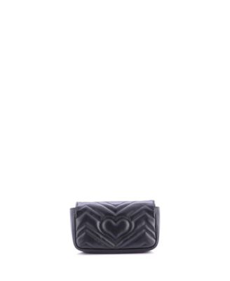 Super Mini GG Marmont Flap Bag Matelasse Leather