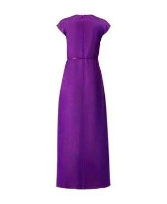 Women's Sleeveless Satin Long Dress