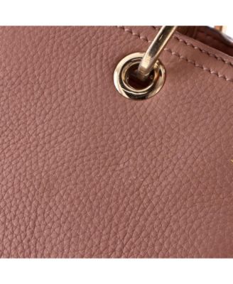 Medium Bamboo Shopper Tote Leather