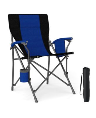 Portable Folding Oxford Cloth Camping Chair with Cup Holder and Side Pocket