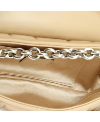 Small Horsebit Chain Shoulder Bag Vertical Quilted Leather