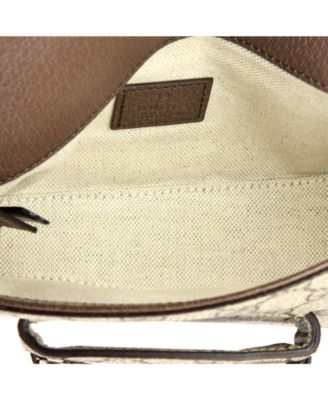 Mini Horsebit 1955 Asymmetric Shoulder Bag GG Coated Canvas