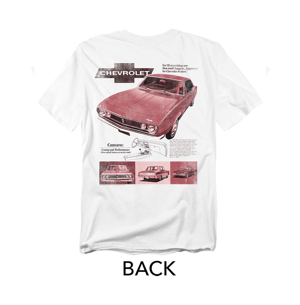 Corvette Men's Chevrolet Camaro Sport Coupe Front Back T-Shirt