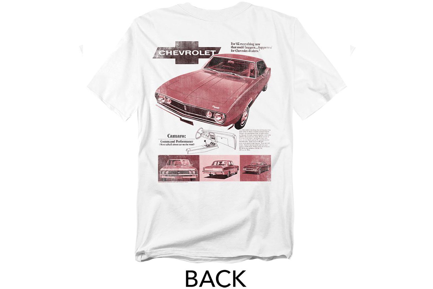 Men's Chevrolet Camaro Sport Coupe Front Back T-Shirt