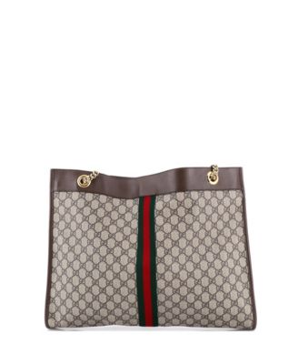 Large Rajah Chain Tote GG Coated Canvas