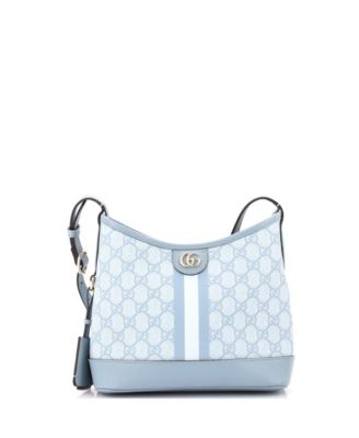 Small Ophidia Open Bucket Bag GG Coated Canvas with Leather