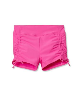 Girls Chlorine Resistant Ruched Swim Boyshort