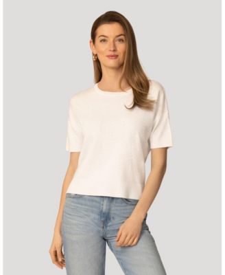 Women's Textured Short Sleeve Sweater
