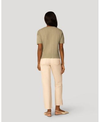 Women's Textured Short Sleeve Sweater