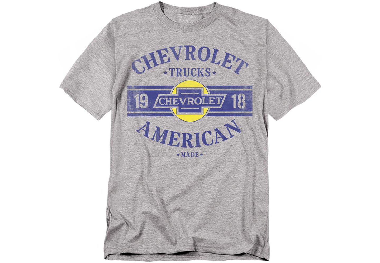 Мужская футболка Corvette Chevrolet Trucks USA Made, цвет: Меланжевый — фото 1
