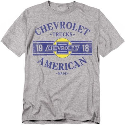 Мужская футболка Corvette Chevrolet Trucks USA Made, цвет: Меланжевый