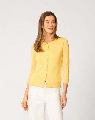 Women's Sunflower Stitch Button Cardigan