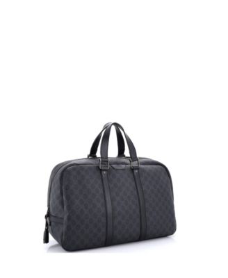 Large Zip Weekender Tote GG Coated Canvas