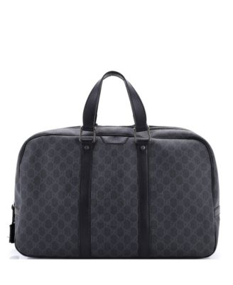 Large Zip Weekender Tote GG Coated Canvas