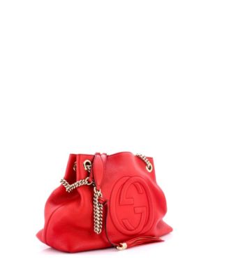Medium Soho Chain Strap Shoulder Bag Leather